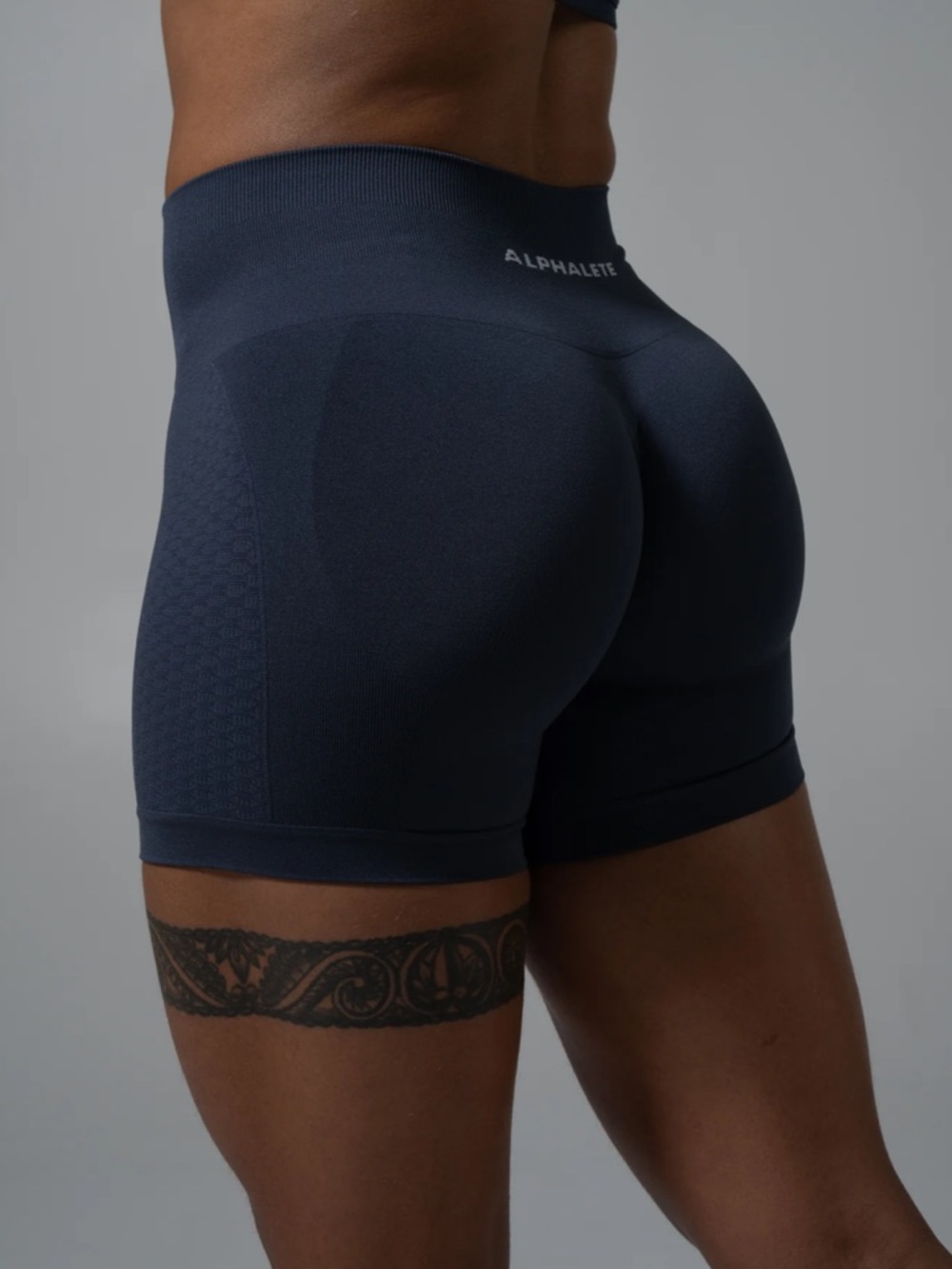 Alphalete Amplify Contour Dusty Navy Shorts